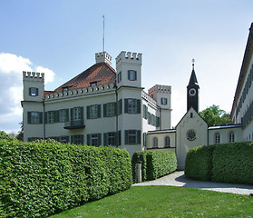 Image showing Possenhofen Castle in sunny ambiance