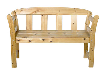 Image showing wooden bench