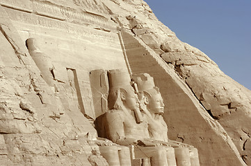 Image showing detail of the Abu Simbel temples