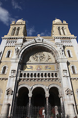 Image showing Cathedral of St Vincent de Paul in Tunis