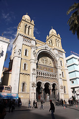 Image showing Cathedral of St Vincent de Paul in Tunis