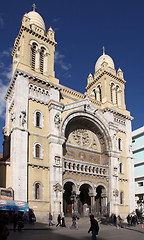 Image showing Cathedral of St Vincent de Paul in Tunis