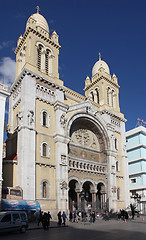 Image showing Cathedral of St Vincent de Paul in Tunis