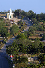 Image showing Beautiful small rural church on Pag island, Croatia