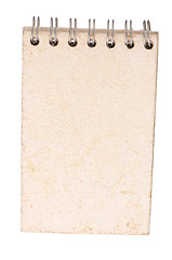 Image showing Blank spiral notepad