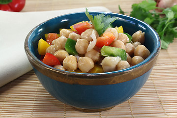 Image showing fresh chickpea salad