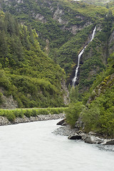 Image showing Waterfalls in Lowe river canyon