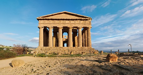 Image showing Ancient Greek Concordia temple in Agrigento, Sicily, Italy