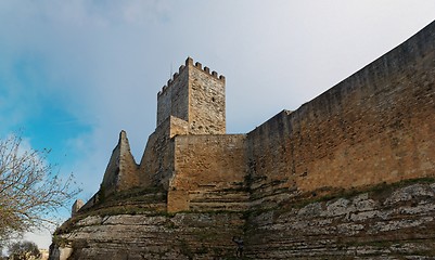 Image showing Castello di Lombardia medieval castle in Enna, Sicily, Italy