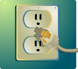 Image showing Electrical outlet, US Style