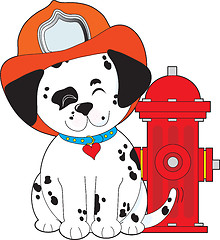 Image showing Dalmation Fire Dog