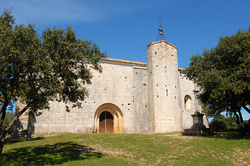 Image showing church Saint-Sylvestre des Brousses ,puechabon