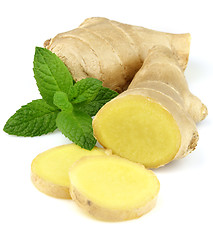 Image showing Ginger with mint