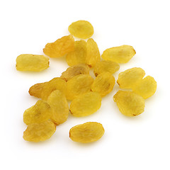 Image showing Sweet raisins on a white background