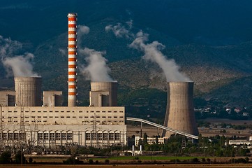 Image showing Fumes coming out of power plant