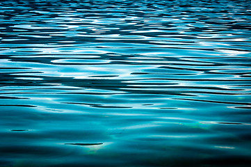 Image showing Beautiful blue water surface as a background texture