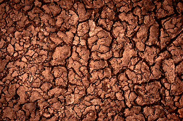 Image showing Dry soil closeup before rain