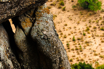 Image showing rocks of a high mountain 