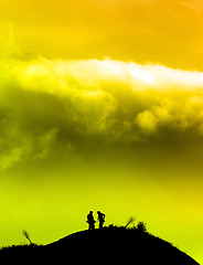 Image showing Travel background in vibrant colors