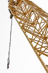 Image showing industrial crane against white isolated background