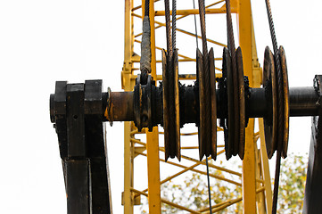 Image showing industrial crane against white background
