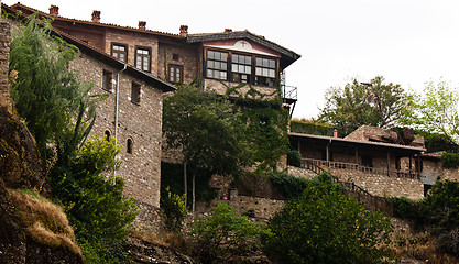 Image showing Stone building built on a mountain