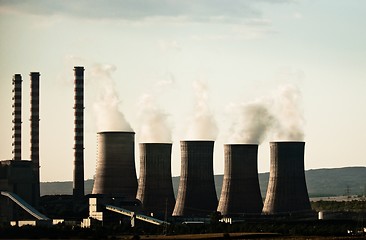 Image showing Fumes coming out of power plant