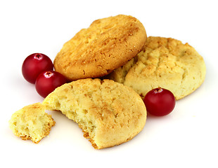 Image showing Cookies with cranberry