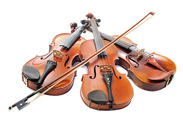 Image showing three violins