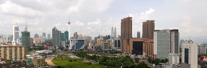 Image showing Kuala Lumpur Daytime Cityscape Panorama