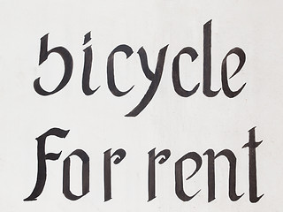 Image showing Bicycle for rent