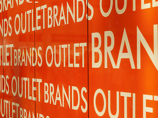 Image showing Outlet brand panel