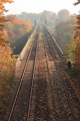 Image showing Railroad on bridge