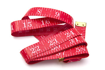 Image showing Red tape measure