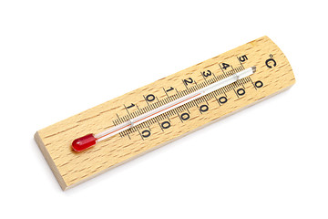 Image showing Wooden Thermometer 