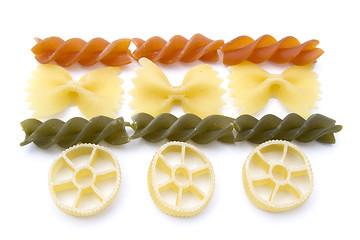 Image showing Colorful pasta 