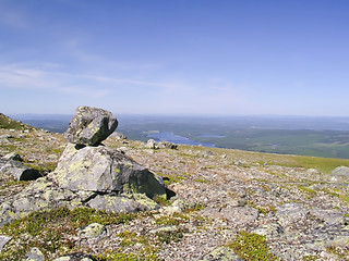 Image showing  mountain landscape and blue sky