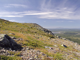 Image showing  mountain landscape and blue sky