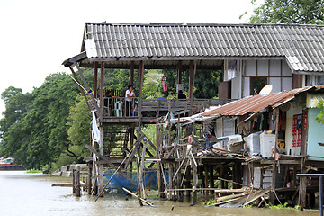 Image showing Wooden houses