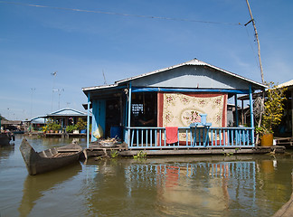 Image showing Floating village on Tonle Sap, Cambodia