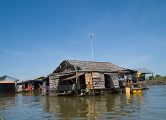 Image showing Floating village on Tonle Sap, Cambodia