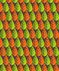 Image showing Leaves Pattern Illustration