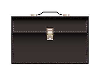 Image showing Briefcase black leather