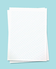 Image showing White note paper