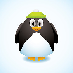 Image showing Cartoon penguin hat