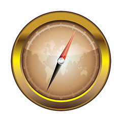 Image showing Compass icon retro