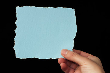 Image showing Piece of paper with space for text