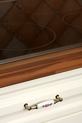 Image showing Close up shot of kitchen worktop and drawer