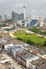 Image showing New Construction and Old Buildings in Kuala Lumpur City