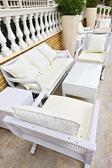 Image showing Patio furniture outdoor